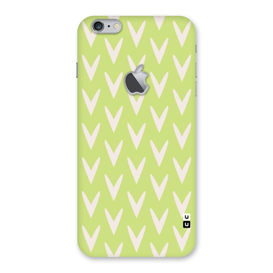 Pastel Green Grass Back Case for iPhone 6 Plus 6S Plus Logo Cut