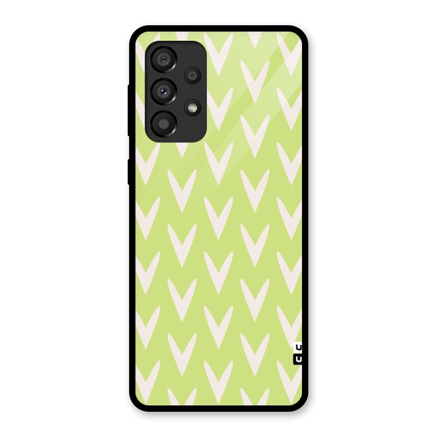 Pastel Green Grass Glass Back Case for Galaxy A33 5G