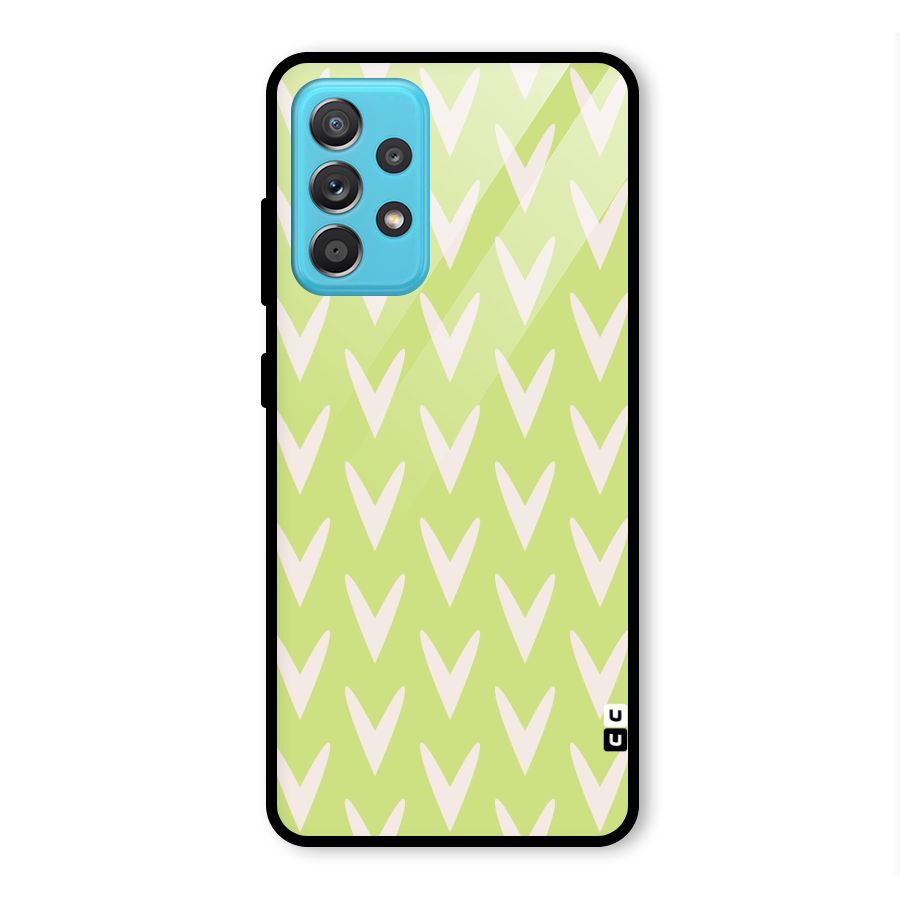 Pastel Green Grass Glass Back Case for Galaxy A52