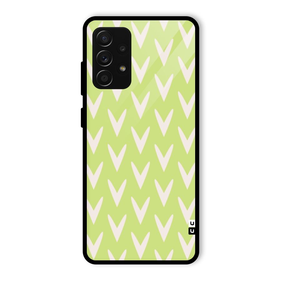 Pastel Green Grass Glass Back Case for Galaxy A53 5G
