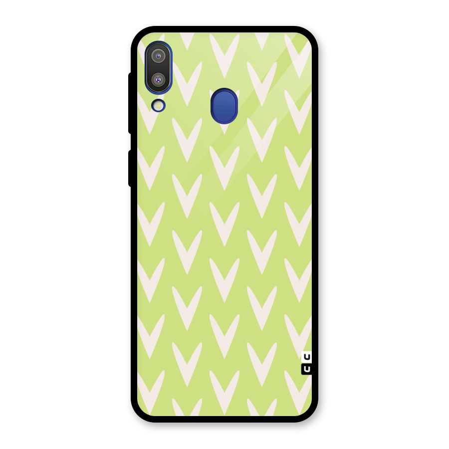 Pastel Green Grass Glass Back Case for Galaxy M20
