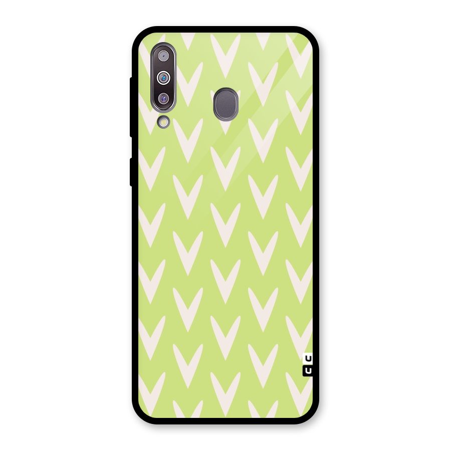 Pastel Green Grass Glass Back Case for Galaxy M30