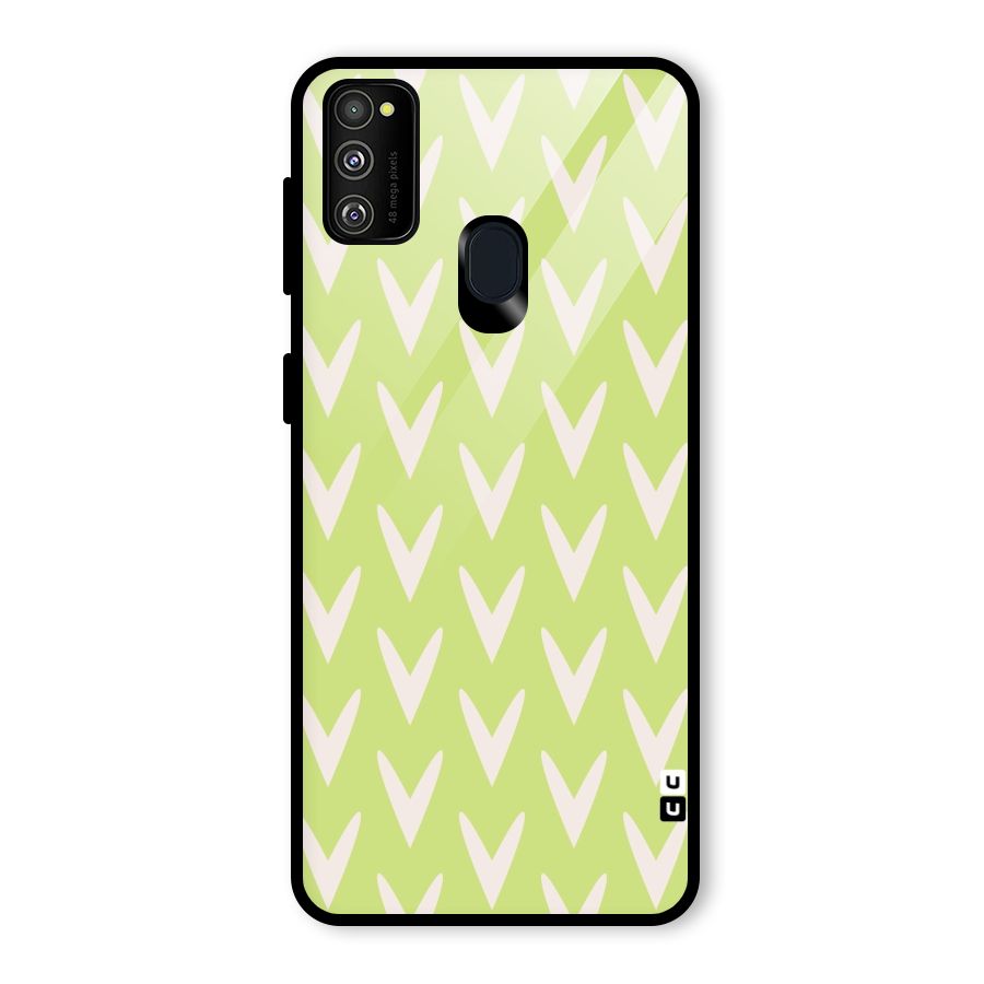 Pastel Green Grass Glass Back Case for Galaxy M30s