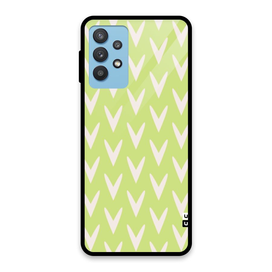 Pastel Green Grass Glass Back Case for Galaxy M32 5G