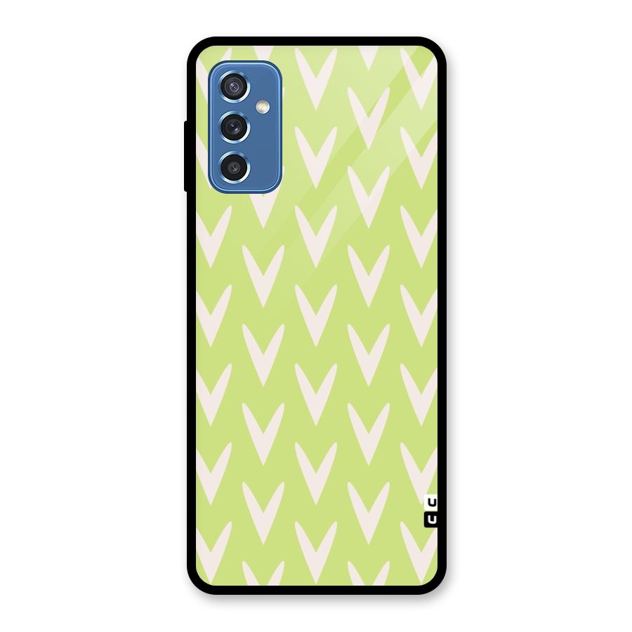 Pastel Green Grass Glass Back Case for Galaxy M52 5G