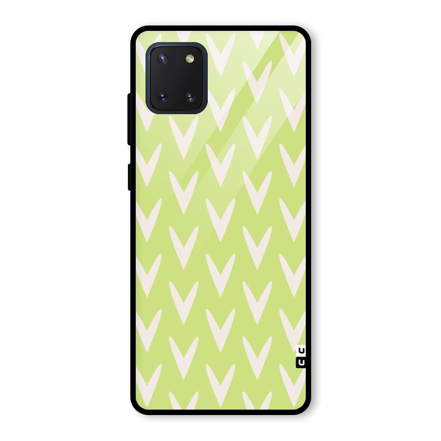 Pastel Green Grass Glass Back Case for Galaxy Note 10 Lite