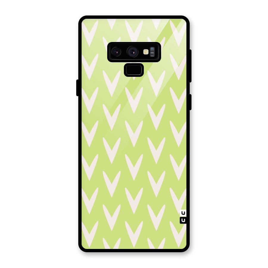 Pastel Green Grass Glass Back Case for Galaxy Note 9