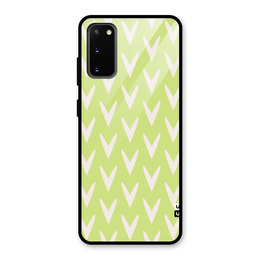 Pastel Green Grass Glass Back Case for Galaxy S20