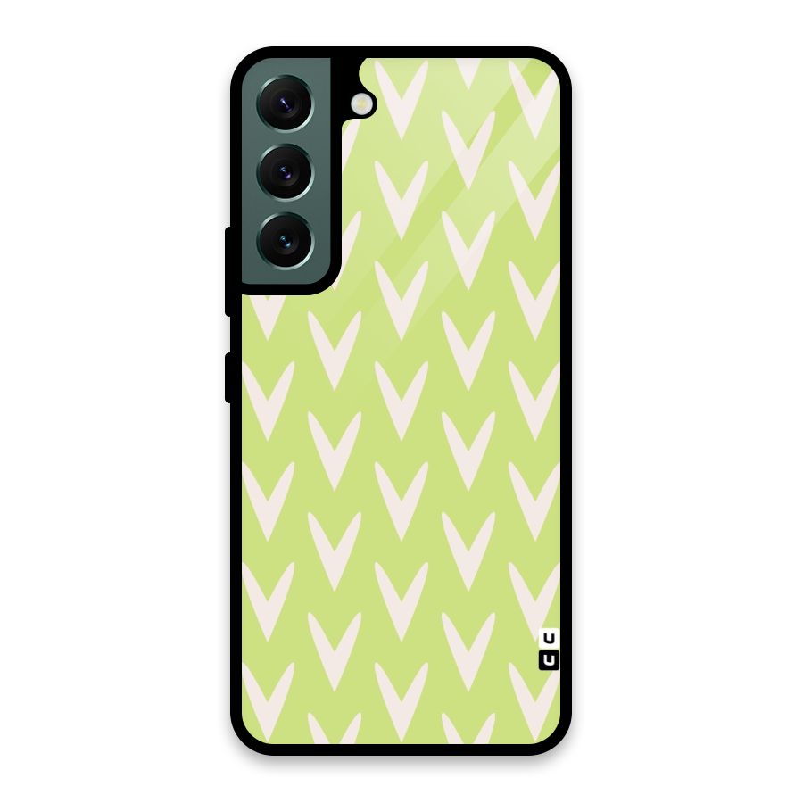 Pastel Green Grass Glass Back Case for Galaxy S22 5G