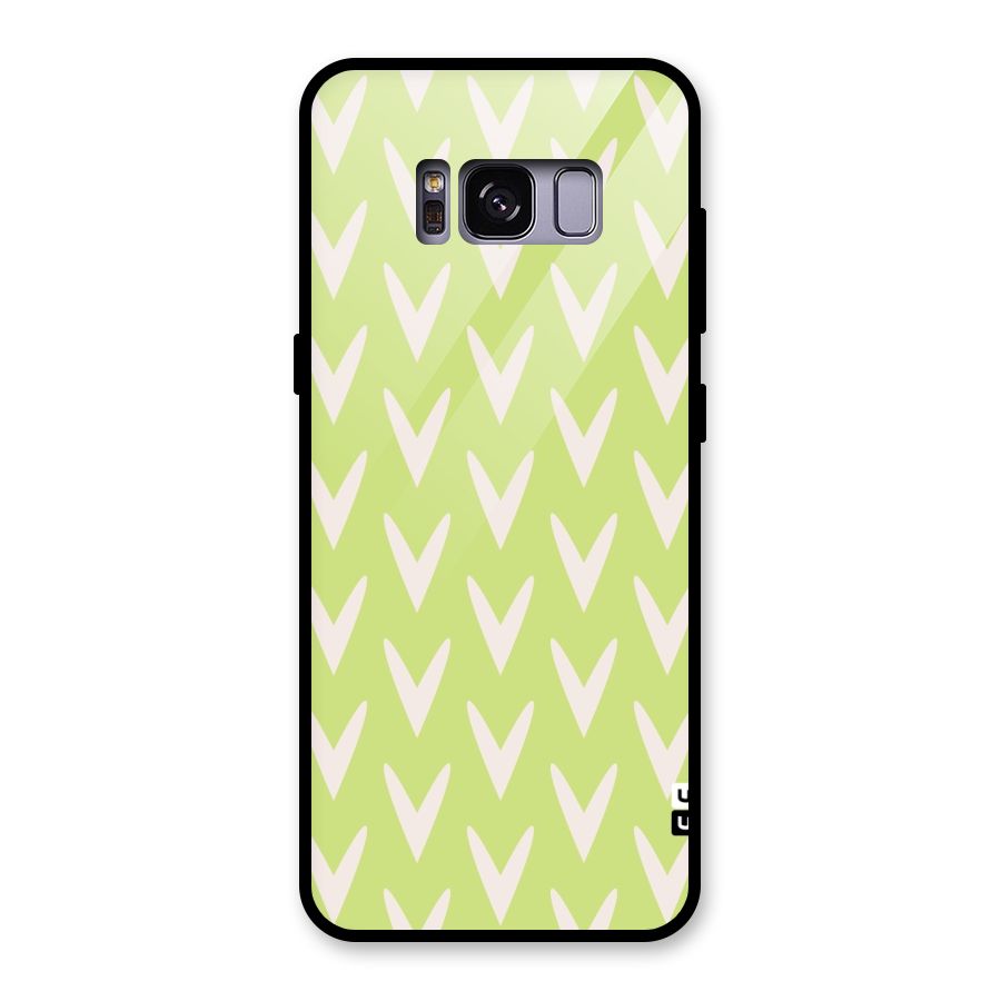 Pastel Green Grass Glass Back Case for Galaxy S8