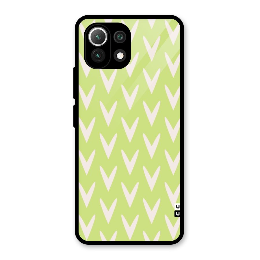 Pastel Green Grass Glass Back Case for Mi 11 Lite