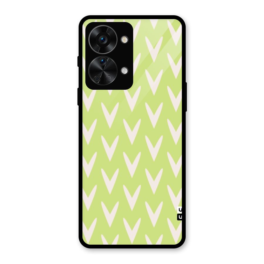 Pastel Green Grass Glass Back Case for OnePlus Nord 2T