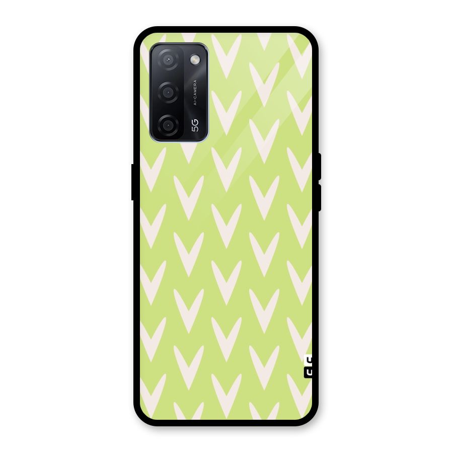 Pastel Green Grass Glass Back Case for Oppo A53s 5G
