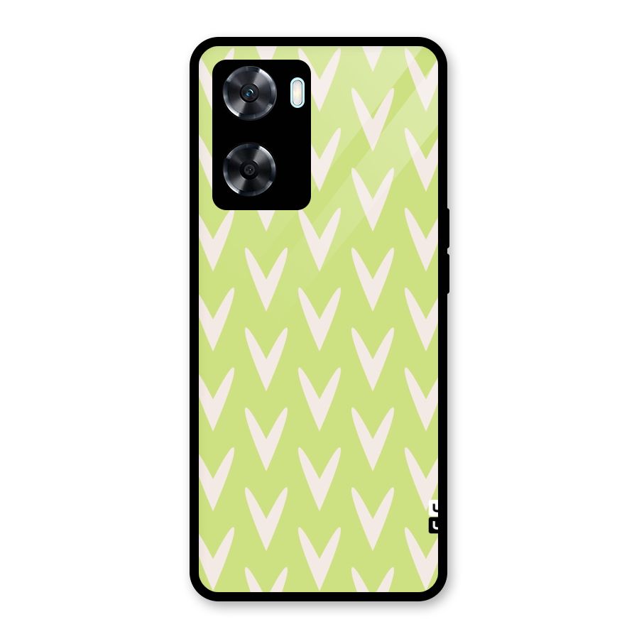 Pastel Green Grass Glass Back Case for Oppo A77