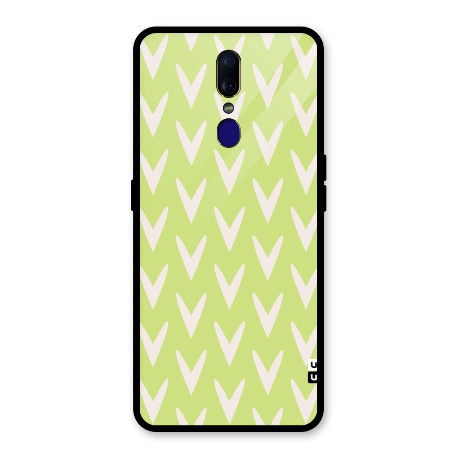 Pastel Green Grass Glass Back Case for Oppo F11