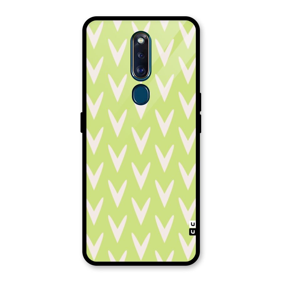 Pastel Green Grass Glass Back Case for Oppo F11 Pro