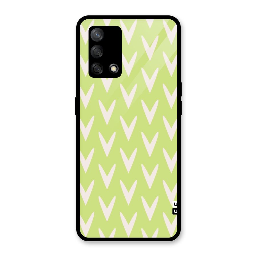 Pastel Green Grass Glass Back Case for Oppo F19