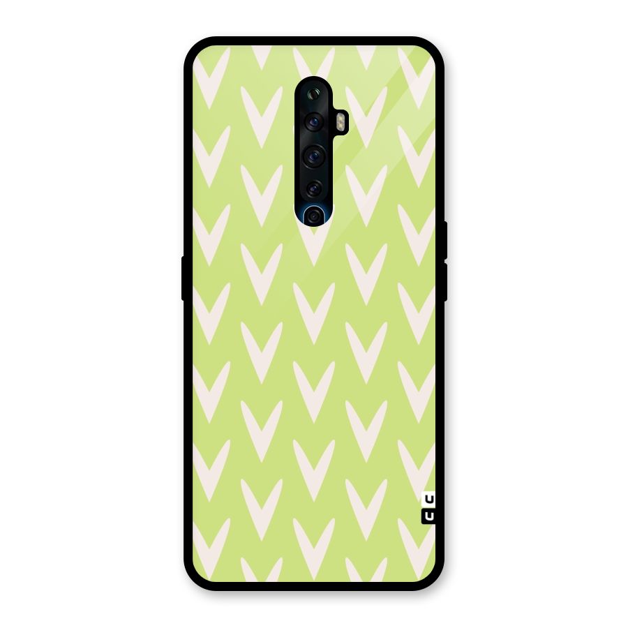 Pastel Green Grass Glass Back Case for Oppo Reno2 F