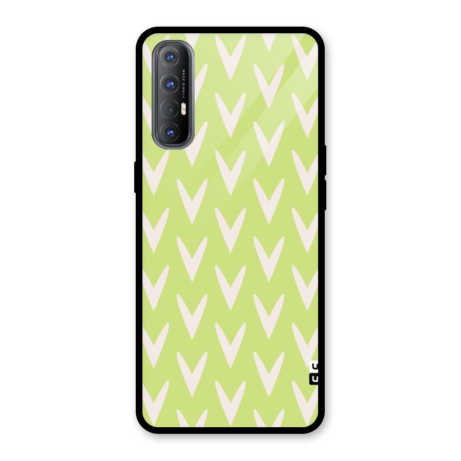 Pastel Green Grass Glass Back Case for Oppo Reno3 Pro