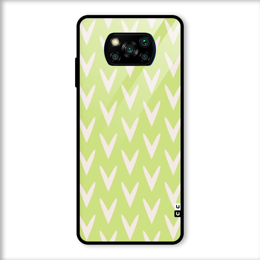 Pastel Green Grass Glass Back Case for Poco X3