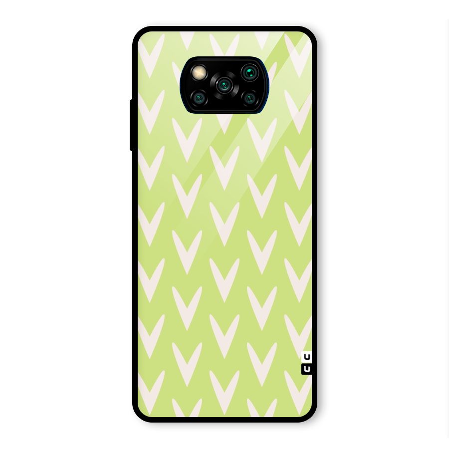 Pastel Green Grass Glass Back Case for Poco X3 Pro