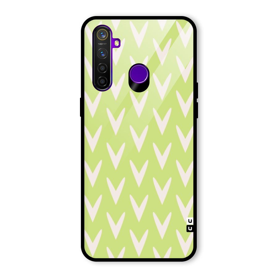 Pastel Green Grass Glass Back Case for Realme 5 Pro