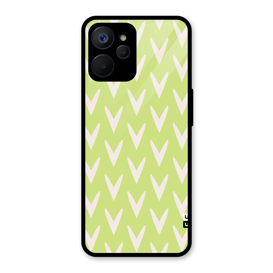 Pastel Green Grass Glass Back Case for Realme 9i 5G