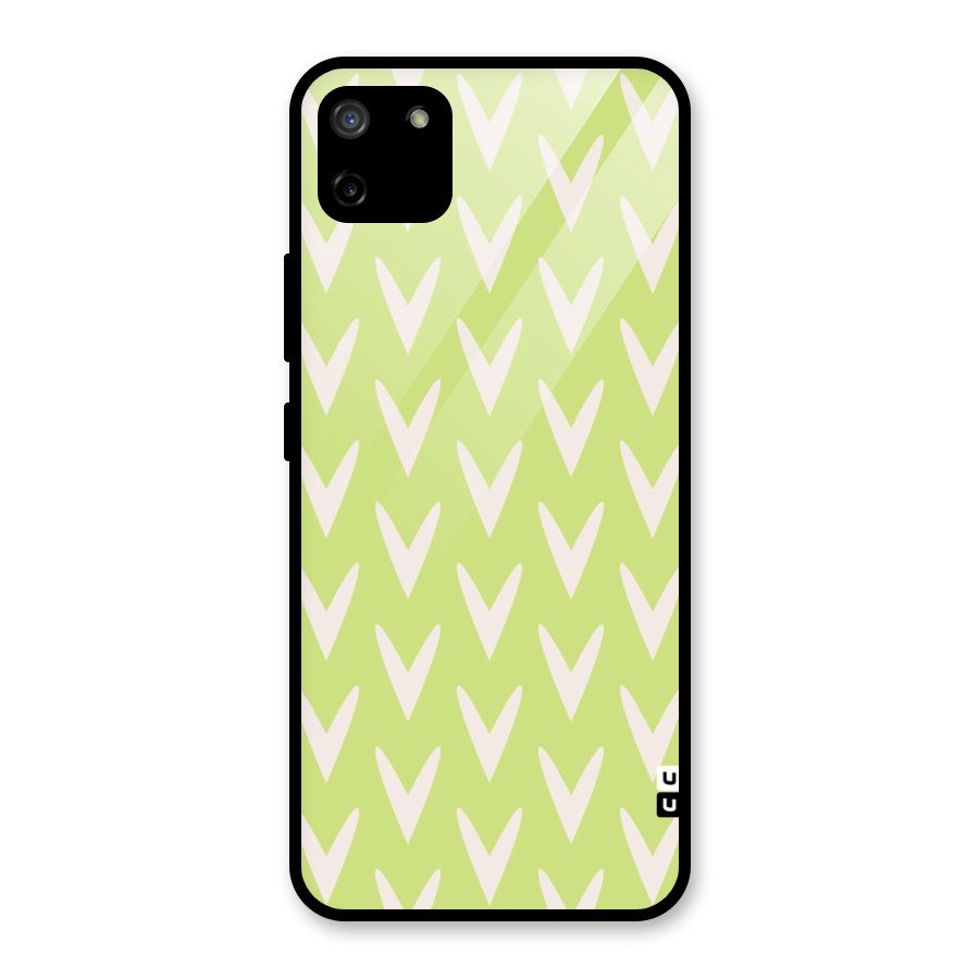 Pastel Green Grass Glass Back Case for Realme C11