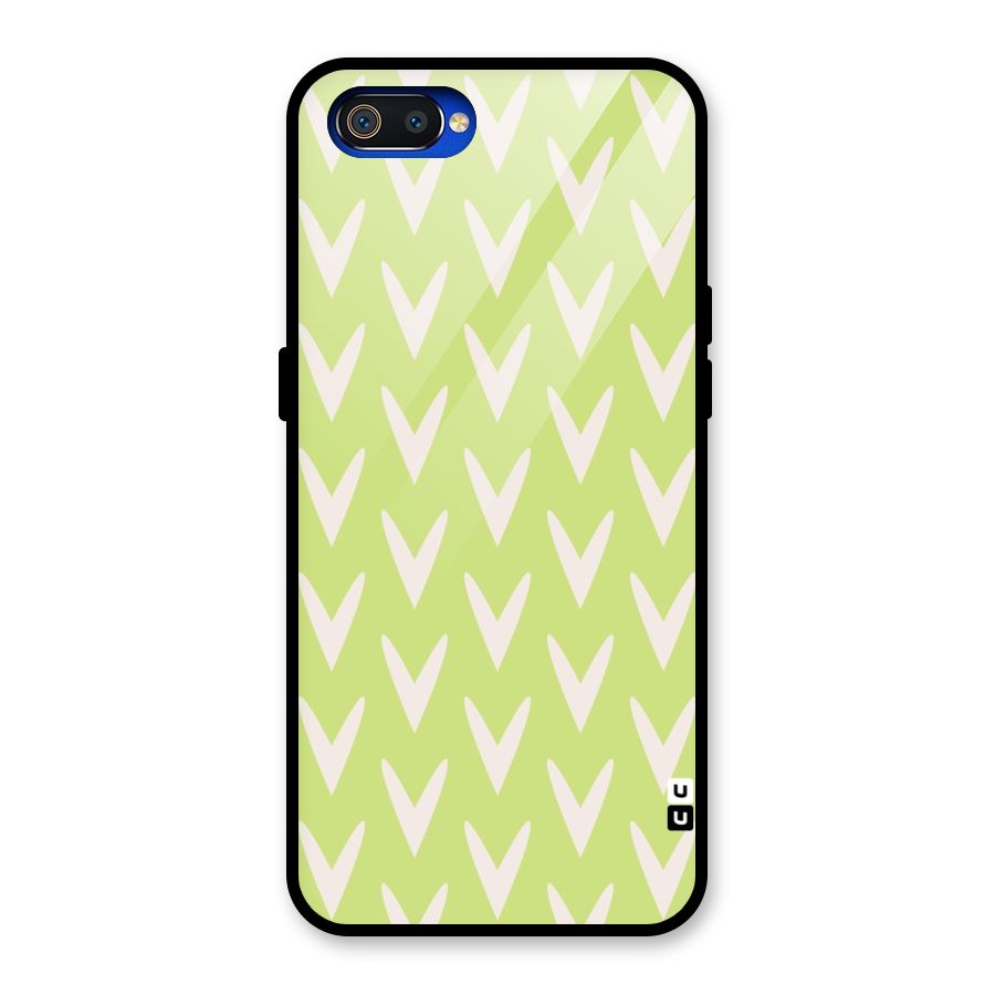 Pastel Green Grass Glass Back Case for Realme C2