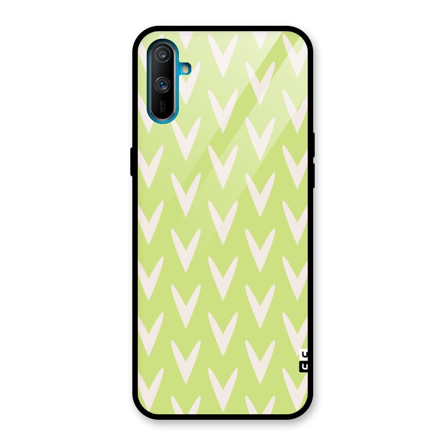 Pastel Green Grass Glass Back Case for Realme C3