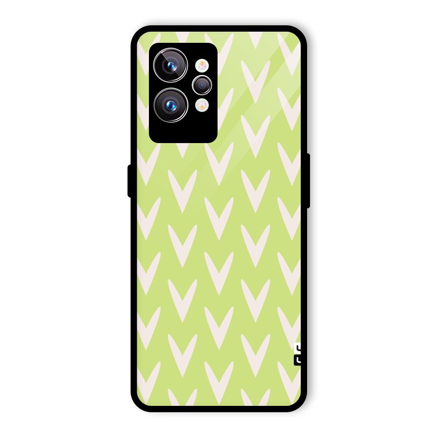 Pastel Green Grass Glass Back Case for Realme GT2 Pro