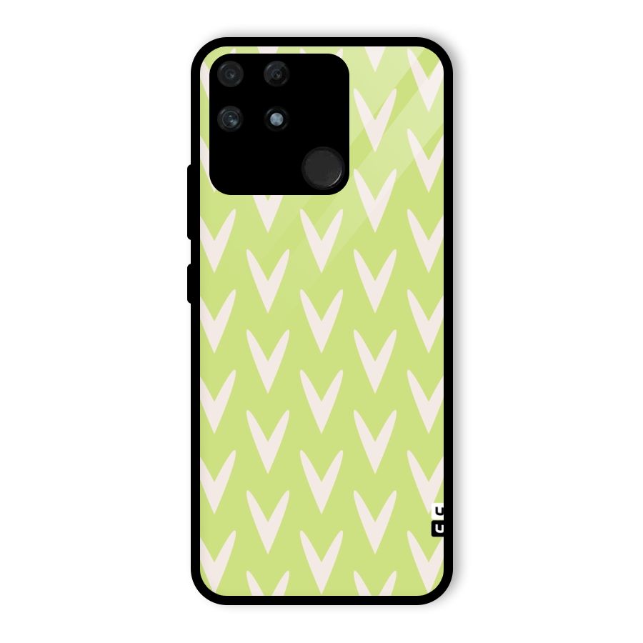 Pastel Green Grass Glass Back Case for Realme Narzo 50A