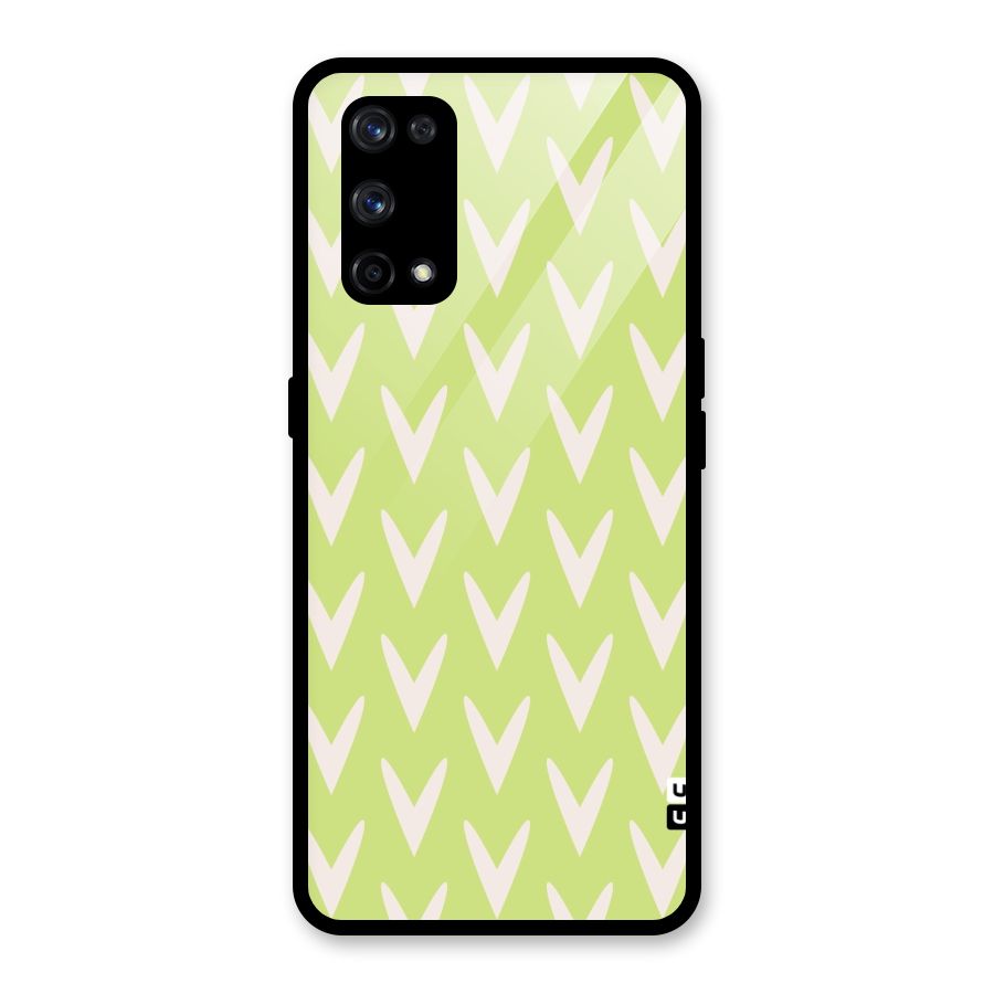 Pastel Green Grass Glass Back Case for Realme X7 Pro