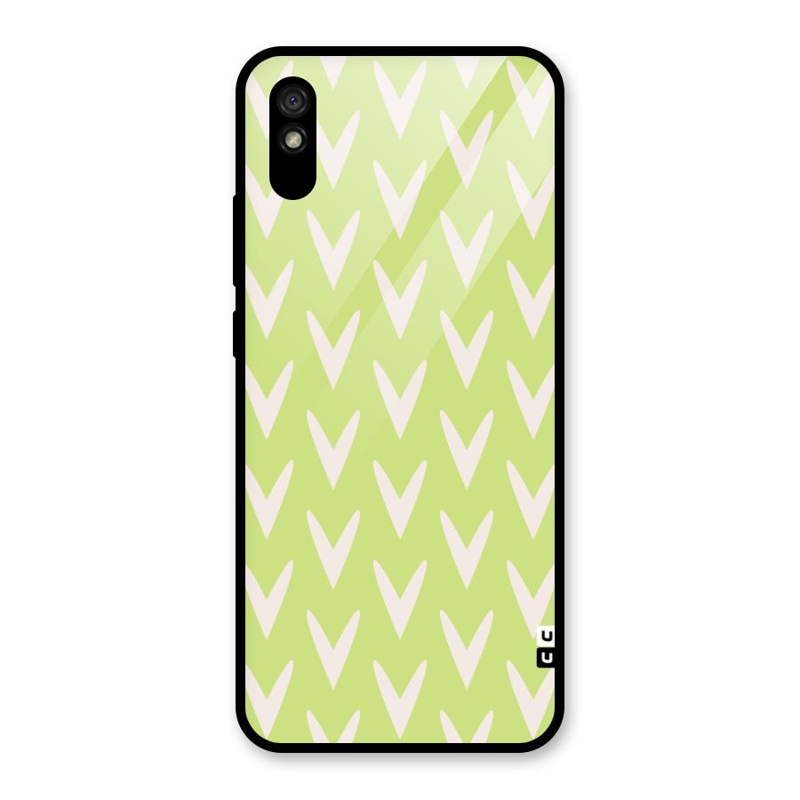Pastel Green Grass Glass Back Case for Redmi 9A
