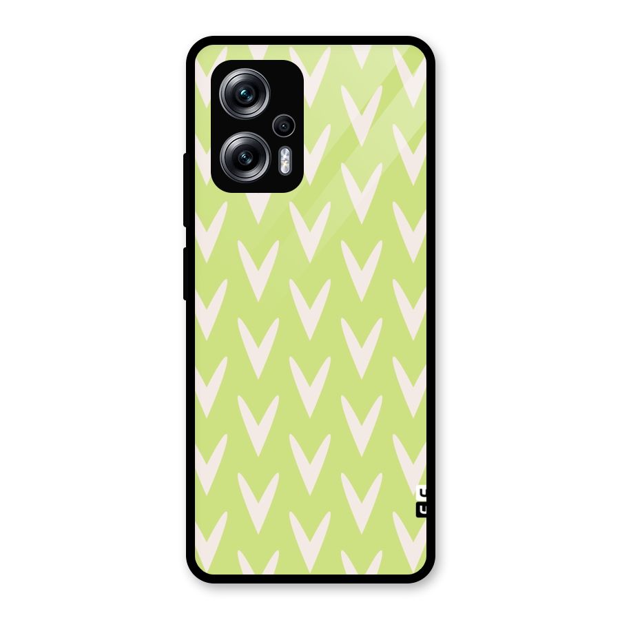 Pastel Green Grass Glass Back Case for Redmi K50i
