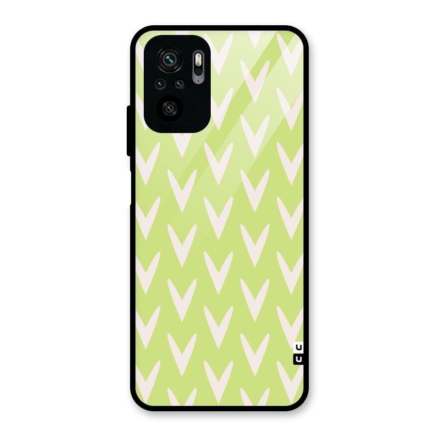 Pastel Green Grass Glass Back Case for Redmi Note 10S