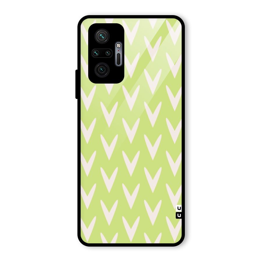 Pastel Green Grass Glass Back Case for Redmi Note 10 Pro