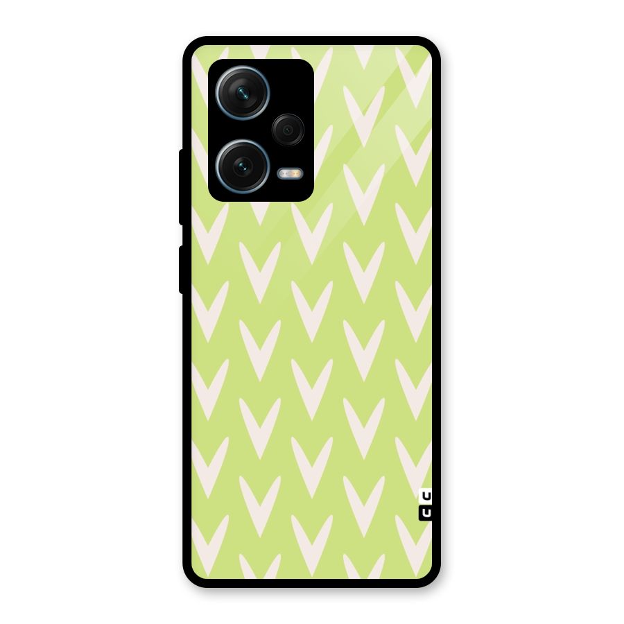 Pastel Green Grass Glass Back Case for Redmi Note 12 Pro Plus 5G