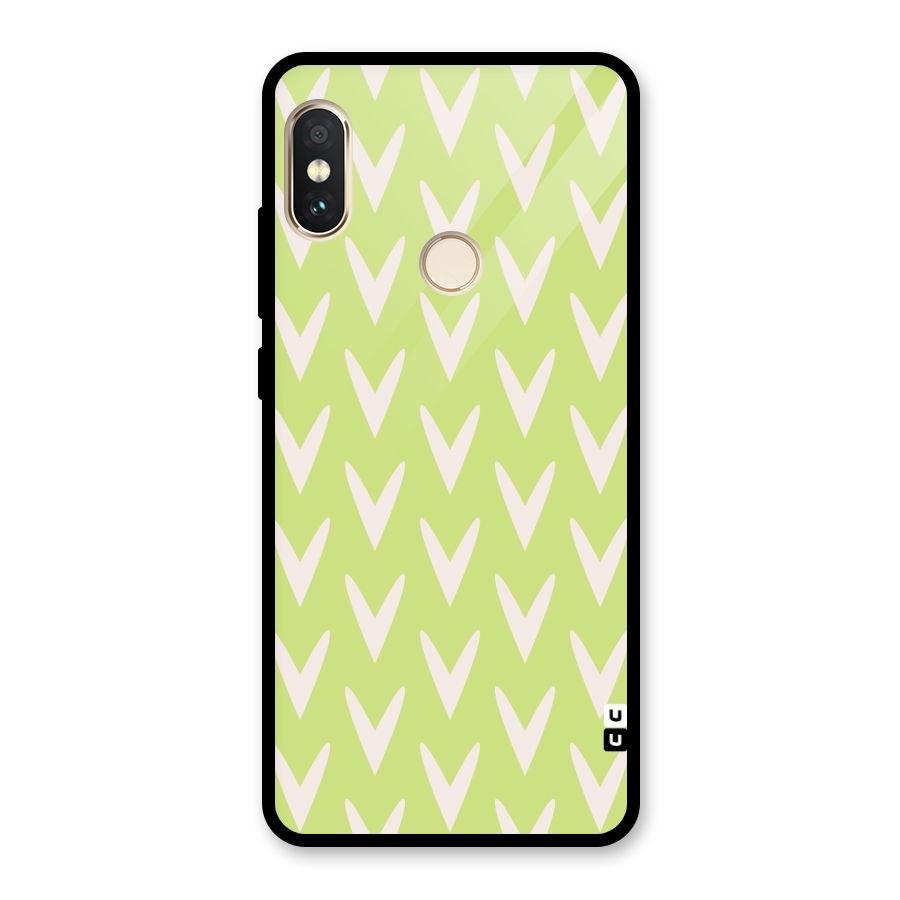 Pastel Green Grass Glass Back Case for Redmi Note 5 Pro