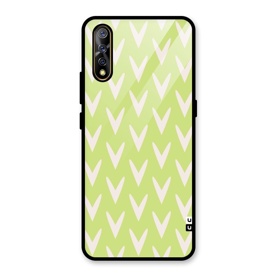 Pastel Green Grass Glass Back Case for Vivo S1