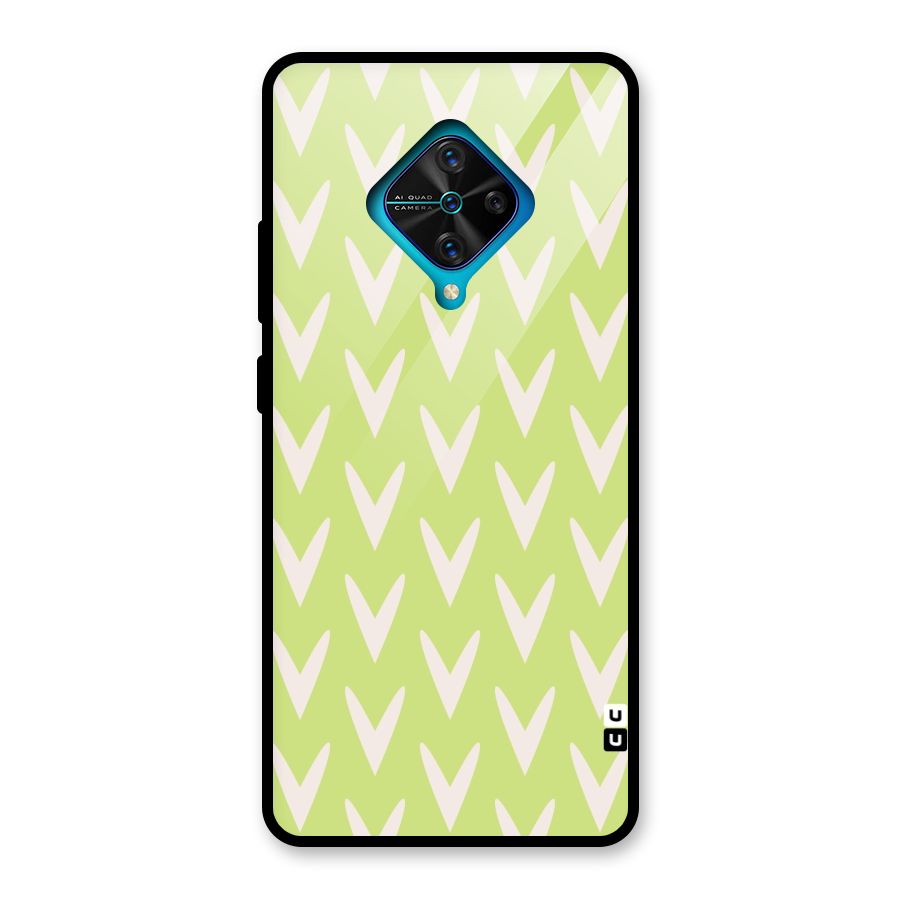 Pastel Green Grass Glass Back Case for Vivo S1 Pro