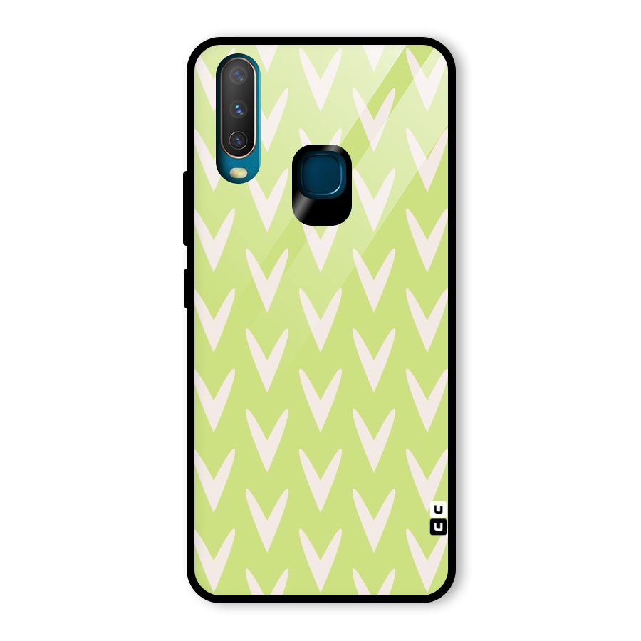 Pastel Green Grass Glass Back Case for Vivo U10