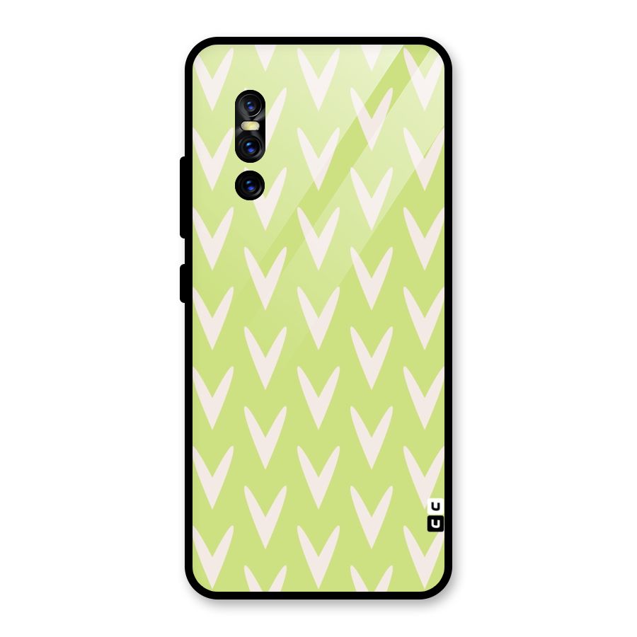 Pastel Green Grass Glass Back Case for Vivo V15 Pro