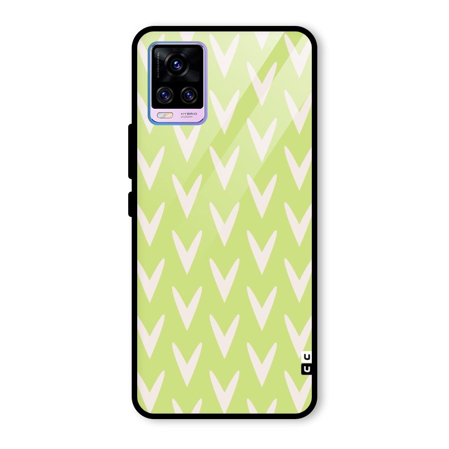 Pastel Green Grass Glass Back Case for Vivo V20 Pro