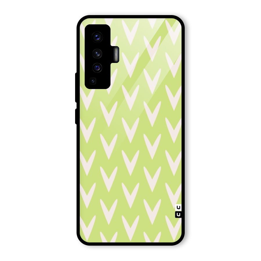 Pastel Green Grass Glass Back Case for Vivo X50