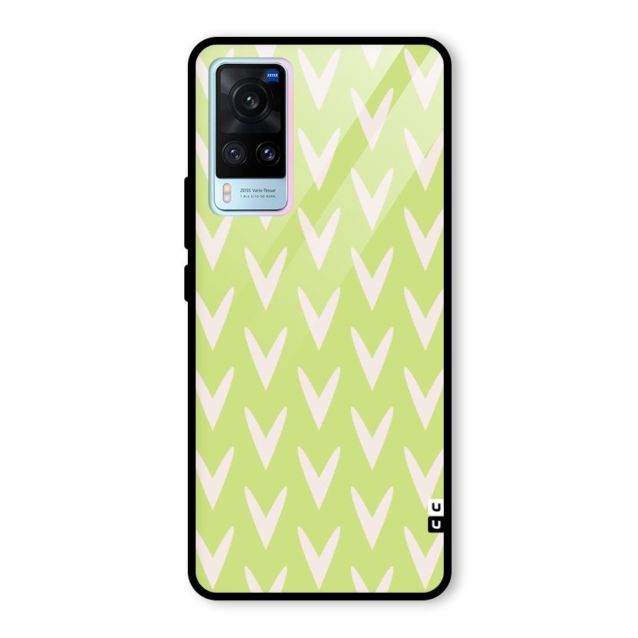 Pastel Green Grass Glass Back Case for Vivo X60