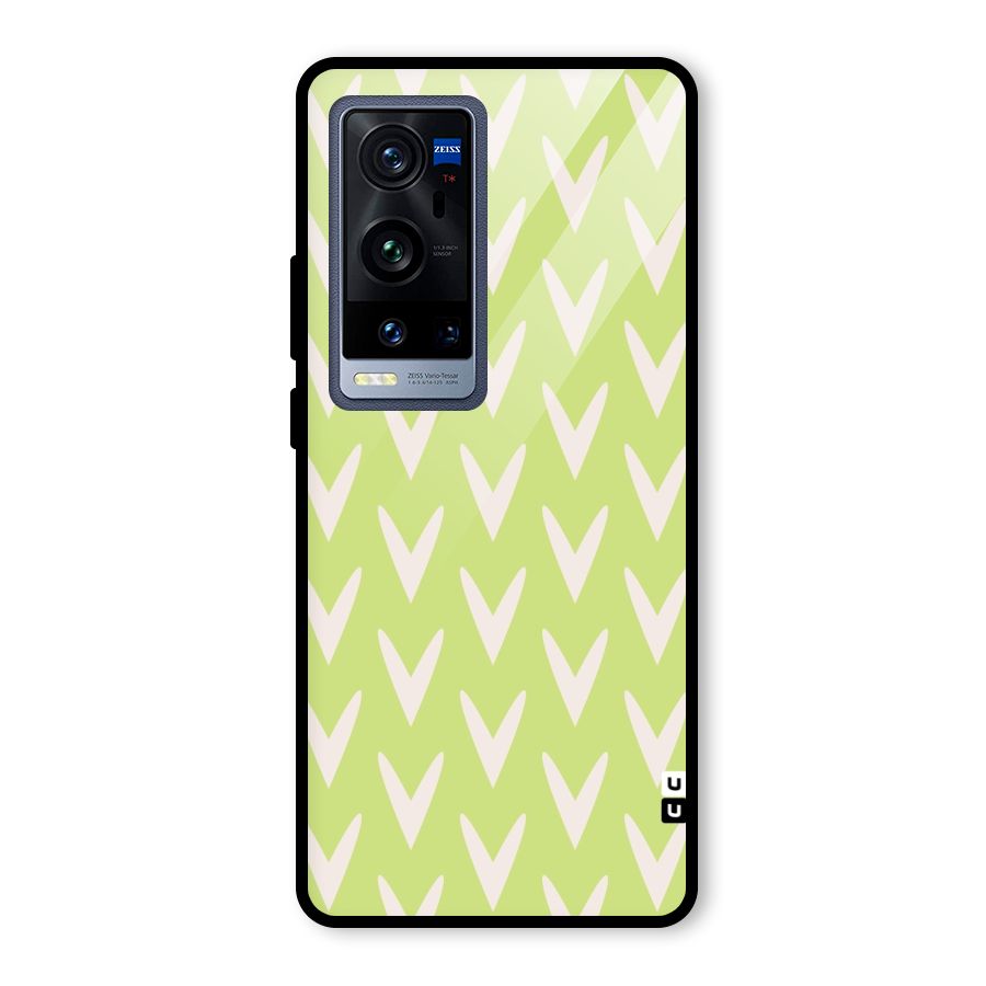 Pastel Green Grass Glass Back Case for Vivo X60 Pro Plus
