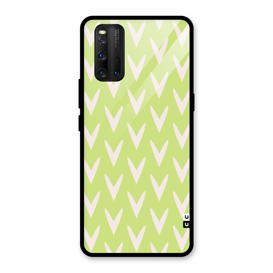 Pastel Green Grass Glass Back Case for Vivo iQOO 3