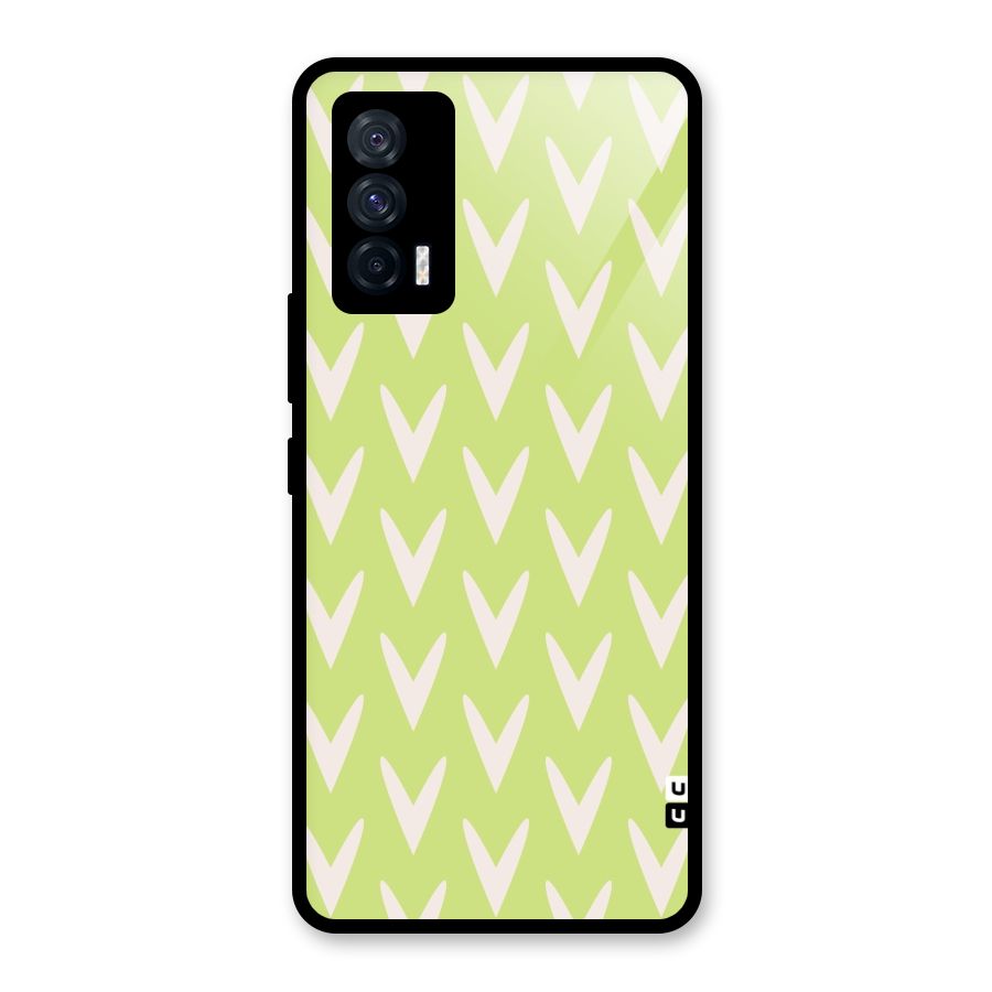 Pastel Green Grass Glass Back Case for Vivo iQOO 7 5G