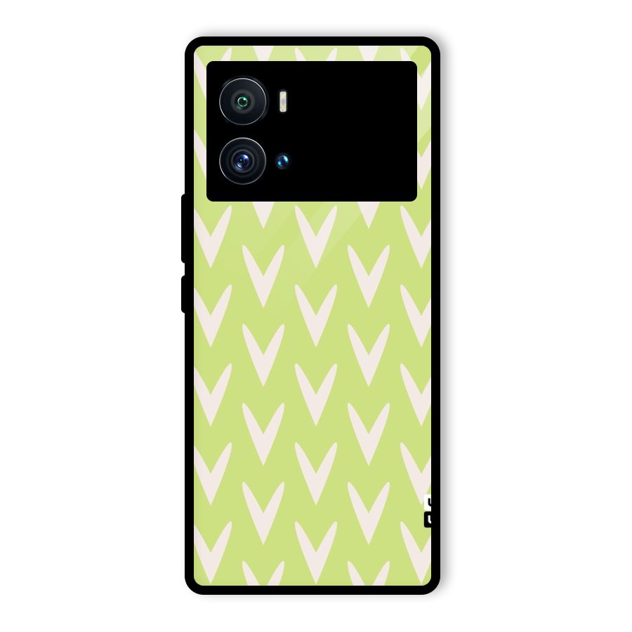 Pastel Green Grass Glass Back Case for Vivo iQOO 9 Pro